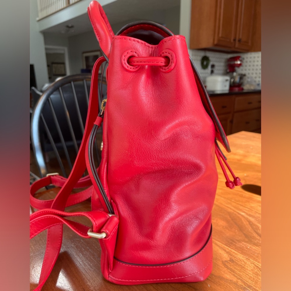 Radley London Devonport Mews red leather backpack - Picture 4 of 15